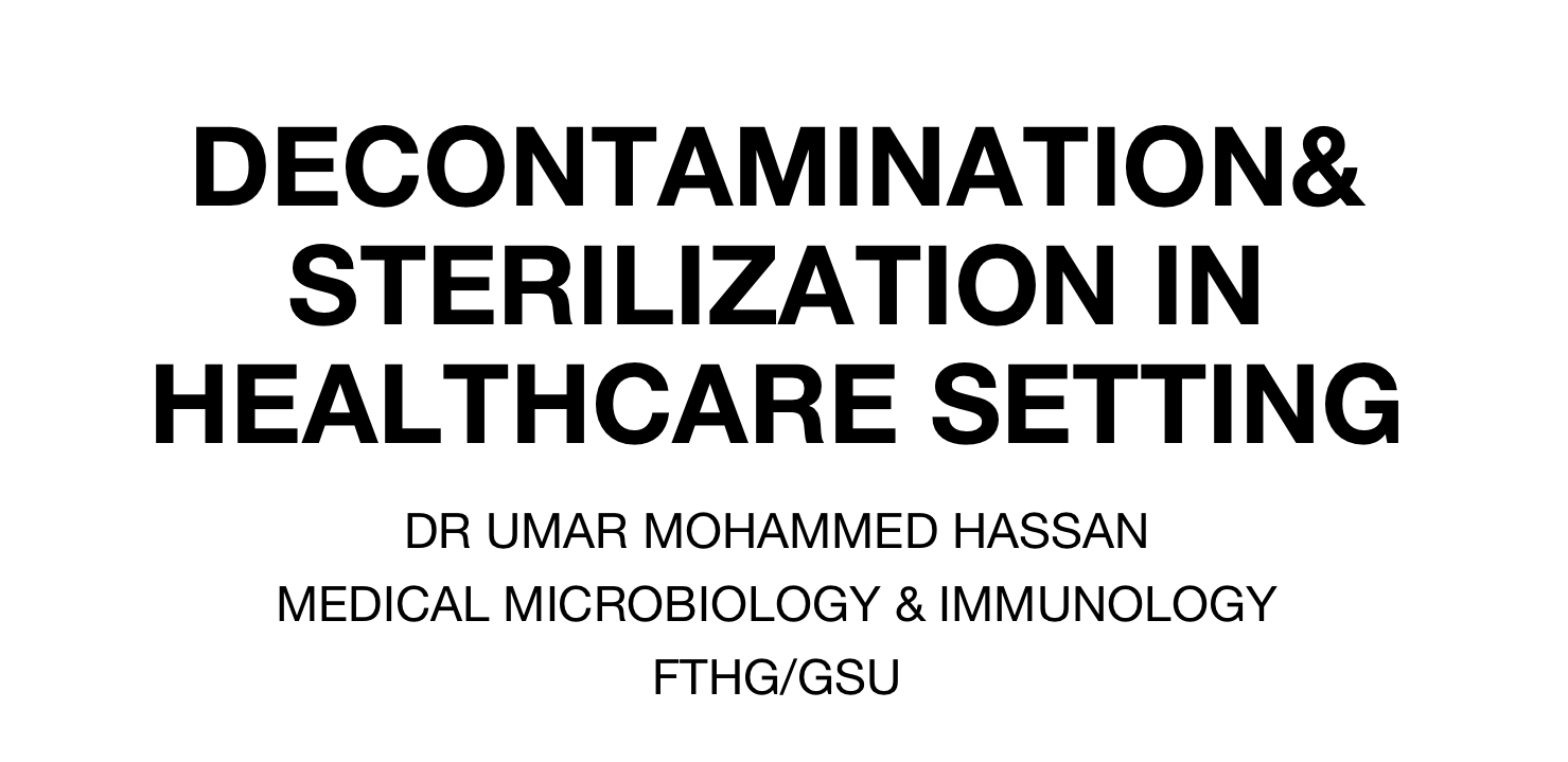 Sterilization & Decontamination